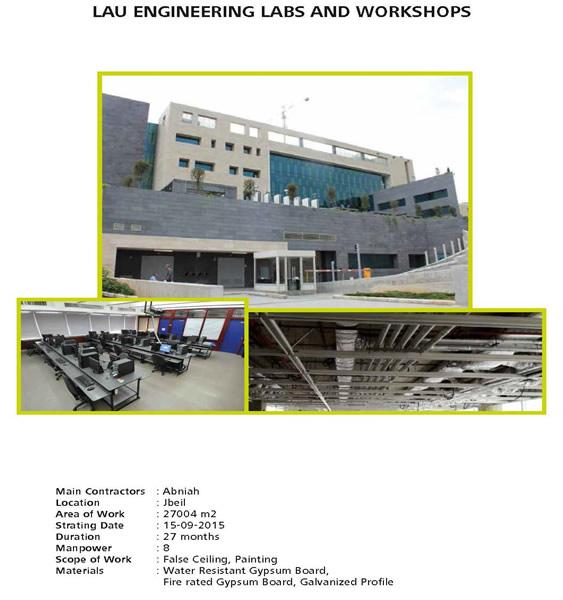 LAU ENGINEERING LABS AND WORKSHOPS